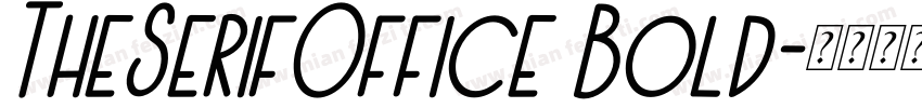 TheSerifOffice Bold字体转换